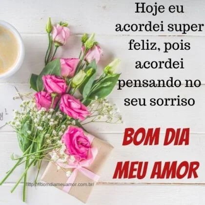 Bom dia meu amor te amo Bom dia meu amor te amo