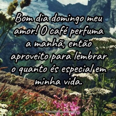 Bom dia domingo meu amor! O café perfuma a manhã, então aproveito para lembrar o quanto és especial em minha vida. Bom dia domingo meu amor! O café perfuma a manhã, então aproveito para lembrar o quanto és especial em minha vida.