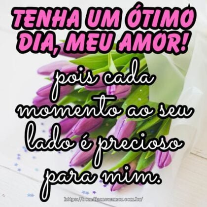 Aproveite cada instante deste dia, meu amor, pois cada momento ao seu lado é precioso para mim. Aproveite cada instante deste dia, meu amor, pois cada momento ao seu lado é precioso para mim.