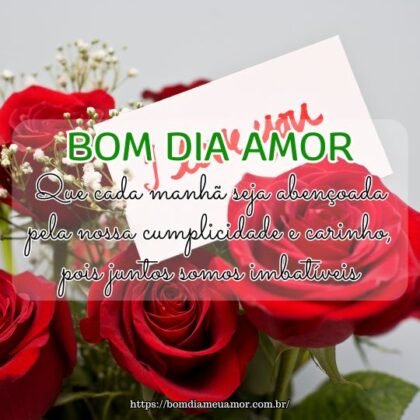 Bom dia, amor da minha vida! Que cada manhã seja abençoada pela nossa cumplicidade e carinho, pois juntos somos imbatíveis. Bom dia, amor da minha vida! Que cada manhã seja abençoada pela nossa cumplicidade e carinho, pois juntos somos imbatíveis.