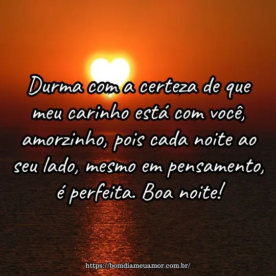 Mensagens de boa noite amorzinho