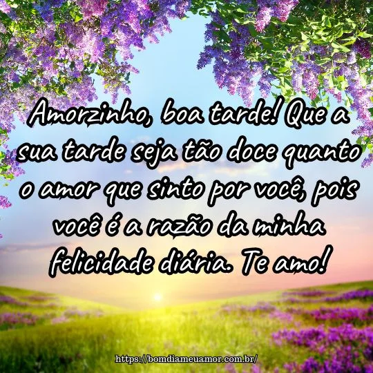 Mensagens de boa tarde amor da minha vida