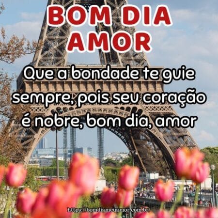 Que a bondade te guie sempre, pois seu coração é nobre, bom dia, amor. Que a bondade te guie sempre, pois seu coração é nobre, bom dia, amor.